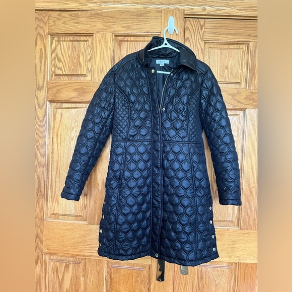 Via Spiga - Black Quilted Women's Puffer Jacket Coat - Picture 1 of 7